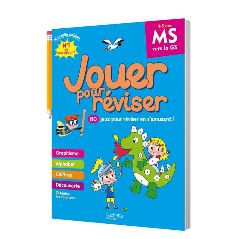 JOUER POUR REVISER – DE LA MS A LA GS 4/5 ANS – CAHIER DE VACANCES 2024
